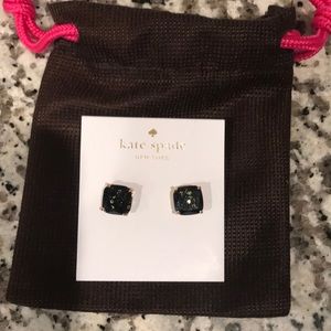 Kate Spade Black & Gold Stud Earrings